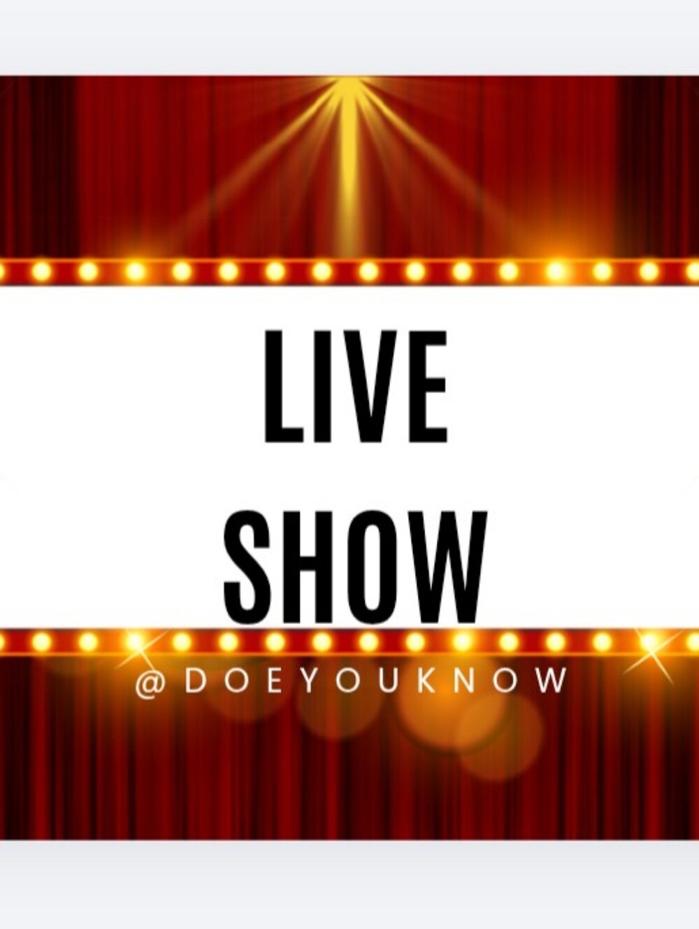 Live Show Don't Be Scared